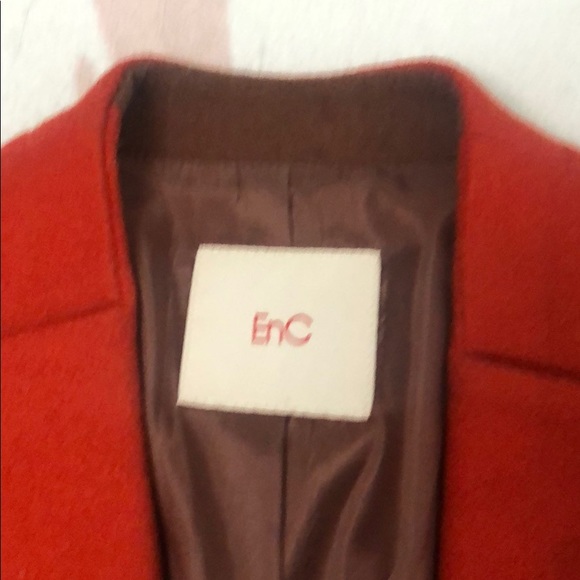 EnC 100% Wool Coat, Mid length, Amber Red, US2 - Picture 3 of 7